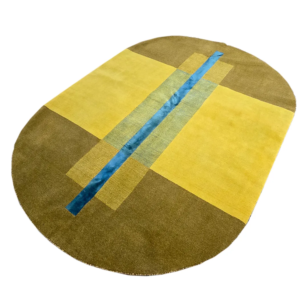 فرش یلوکابانا دوطرف گرد (31641G)