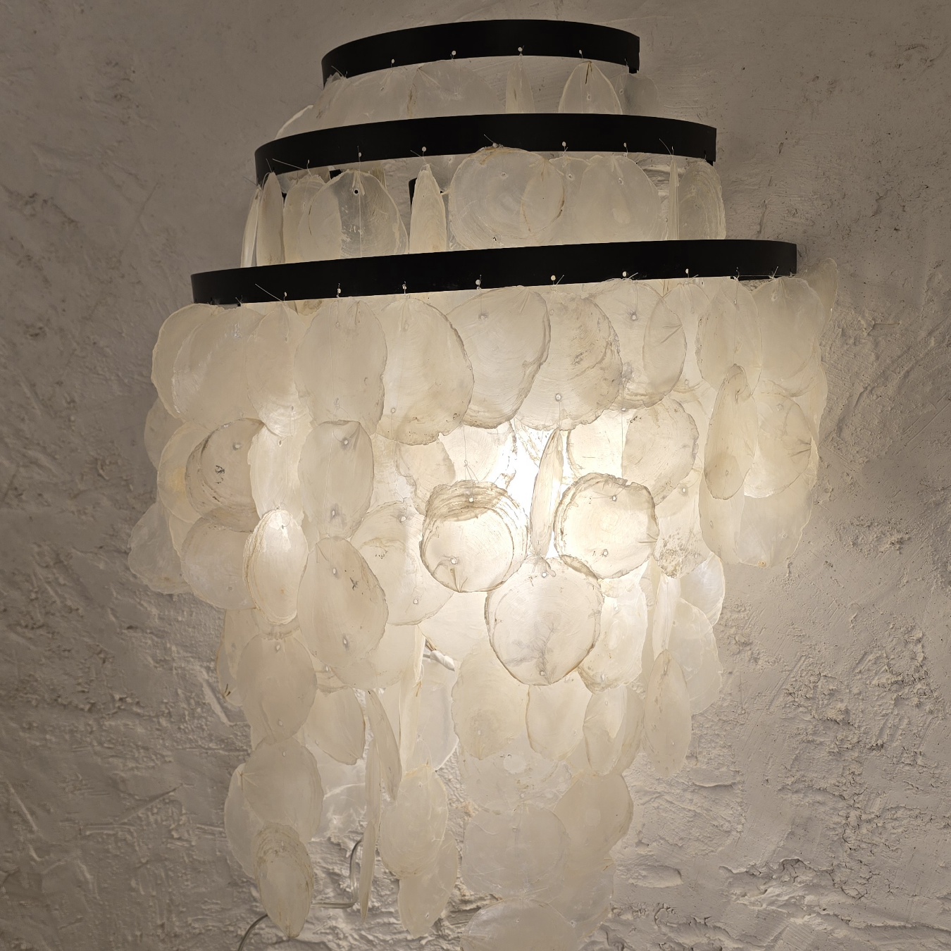 دیوارکوب خمره ای با صدف برش نخورده (9سانتی)