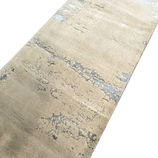فرش کناره ابریشم نقره ای (31519G)