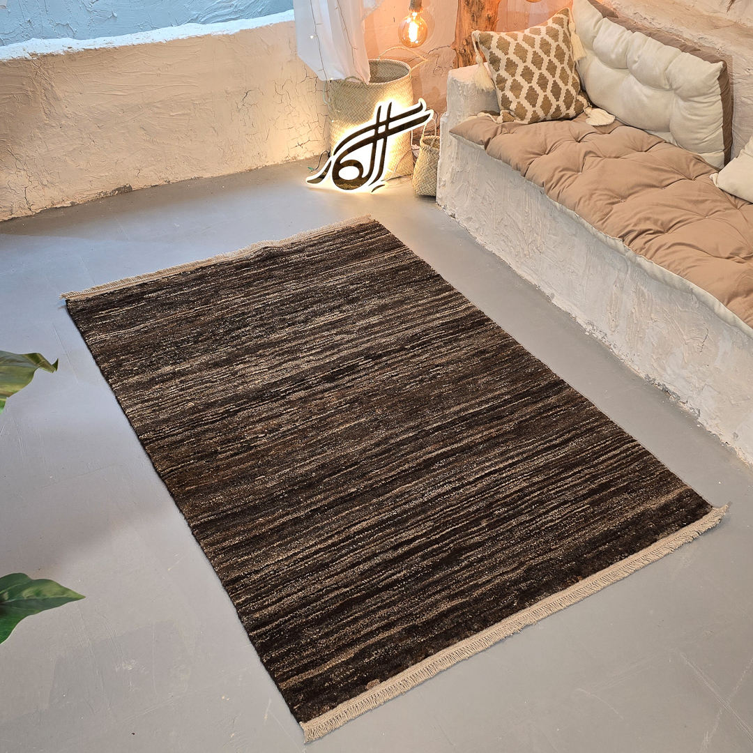 فرش ابرش دستبافت (دارای رنگ بندی)