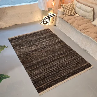 فرش ابرش دستبافت (دارای رنگ بندی)