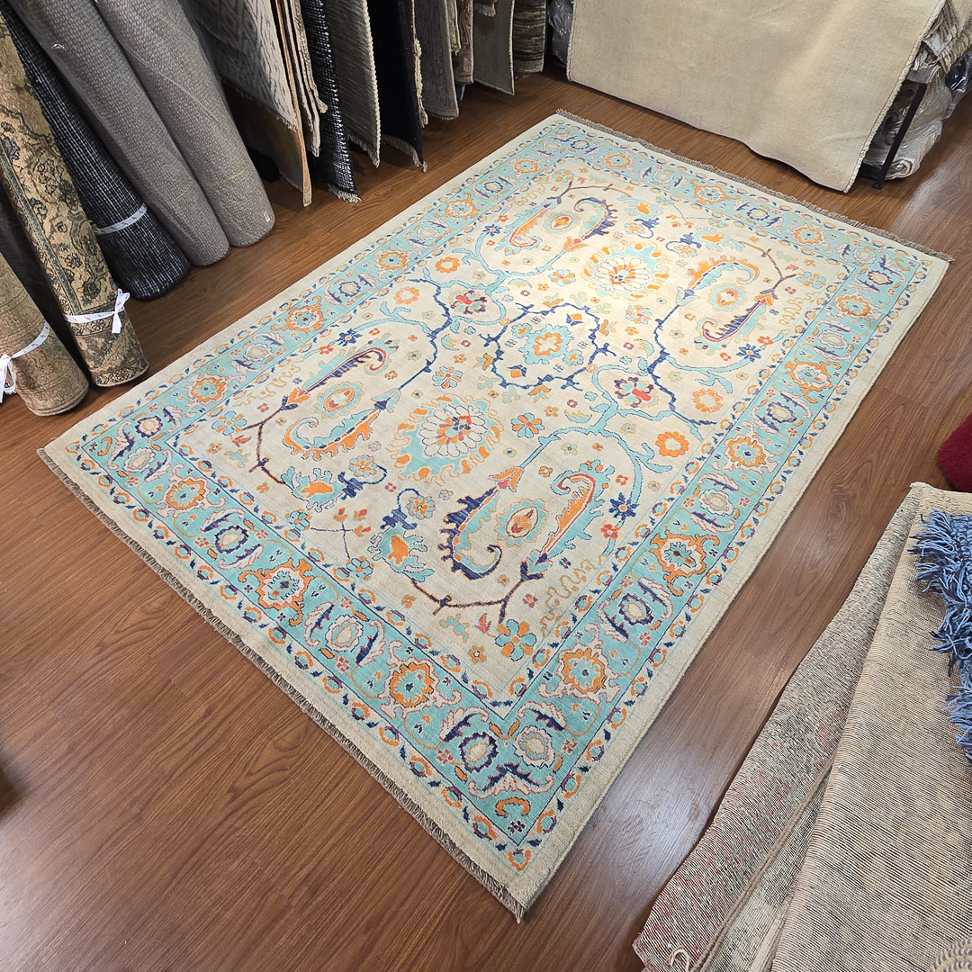 سلطان آباد زمینه روشن کناره فیروزه ای