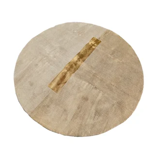 فرش گرد کابانا کرم-طلایی  (31500G)